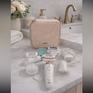 Braun Silk 9 Flex-Pivoting Skin Spa Epilator Wet/Dry Like New